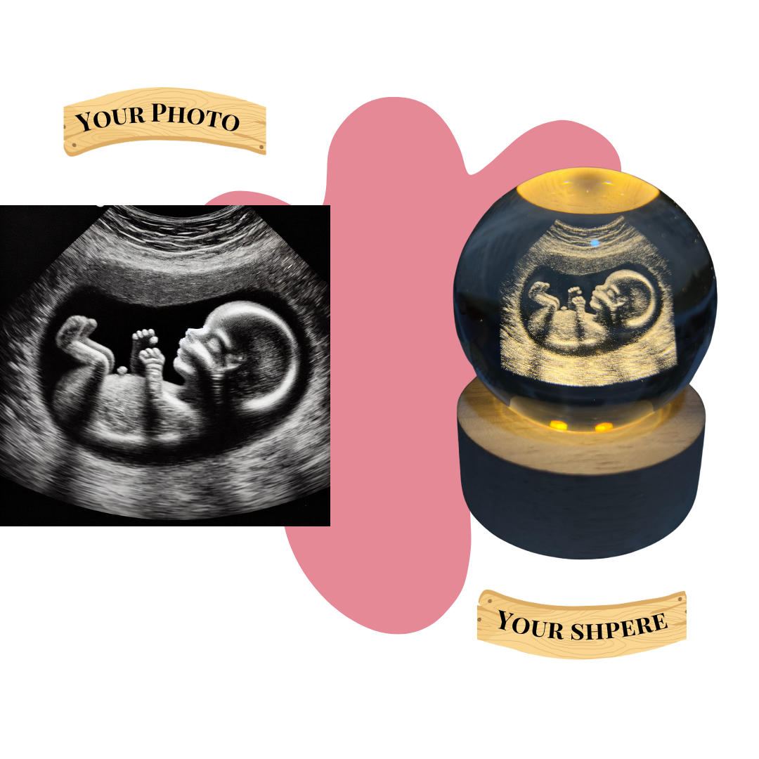 Ultrasound Orb™ Baby’s First Moments in Crystal